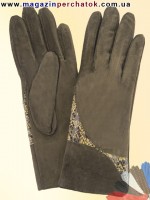 Модель № 055 Перчатки женские из натуральной кожи на шерстяной подкладке. Кожа производства Италии.